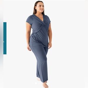 Kindred Bravely Davy Pajamas in Slate Blue XXL